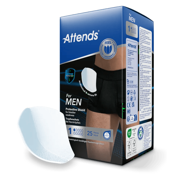 Attends for Men Shield 